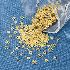 300~400 Stück Messing-Cabochons im 10-Stil MRMJ-OC0003-83