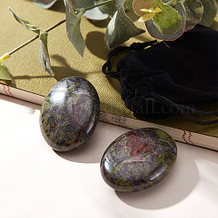 2 Stück natürliche Drachenblut-Jaspis-Cabochons G-FH0001-19
