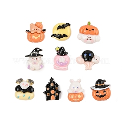 Undurchsichtige Harz-Cabochons zum Thema Halloween CRES-M037-06