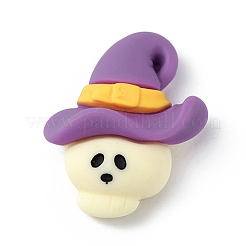 Undurchsichtige Harz-Cabochons zum Thema Halloween RESI-D066-A07