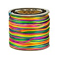 Nylon Thread, Rattail Satin Cord, Colorful, 1mm, 80yards/roll