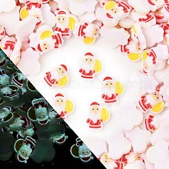 Leuchtende Harz-Cabochons mit Weihnachtsmotiv RESI-U003-02C
