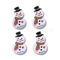 Bedruckte Acryl-Cabochons im weihnachtlichen Stil MACR-O045-01I