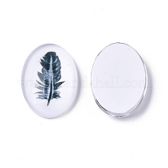 Gehärtetem Glas Cabochons GGLA-R195-1