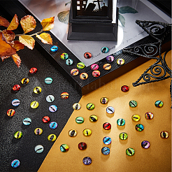 Cabochons aus Glas mit flachem Rücken GGLA-PH0001-01A-02