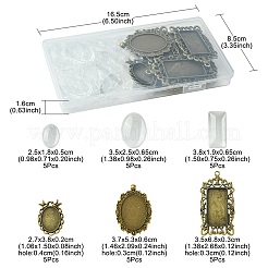 Rohling-Anhänger-Herstellungsset im Vintage-Stil DIY-FS0005-28