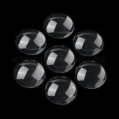 (defekter Restposten: Kratzer) transparente Glascabochons GGLA-XCP0001-06