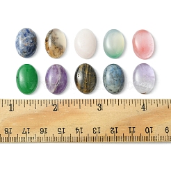 10 Stück natürliche gemischte Edelstein-Cabochons G-FS0005-68