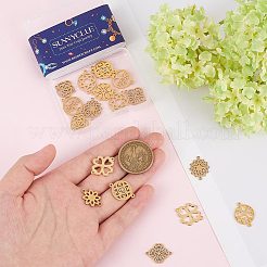 20 шт. 10 стиля 201 подвески-соединители из нержавеющей стали&nbsp;FIND-SC0004-69