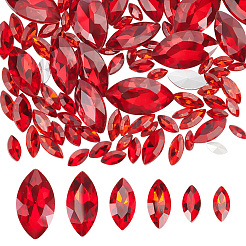 94 Stück Glas-Strass-Cabochons im 6-Stil GLAA-FG0001-14B