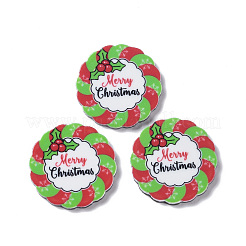 Bedruckte Acryl-Cabochons im weihnachtlichen Stil MACR-O045-01C