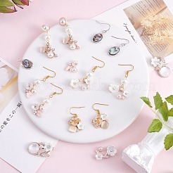 Bausatz zum Selbermachen von Blumenohrringen DIY-SZ0009-77