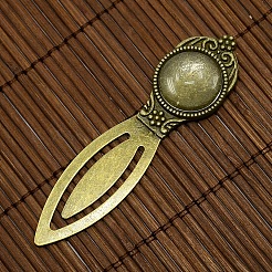 18 mm freie gewölbte Glas Cabochon Abdeckung für antike Bronze diy Legierung Porträt Lesezeichen Herstellung DIY-X0117-AB-FF