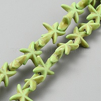 Синтетических нитей бирюзовые бусы&nbsp;G-WH20006-01B