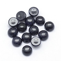 Синтетические голубые голдстоуновские кабошоны&nbsp;X-G-P393-R22-6mm