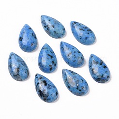 Gefärbte und erhitzte natürliche Sesam-Jaspis-/Kiwi-Jaspis-Cabochons G-G990-05