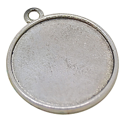 Tibetischen stil Anhänger Fassungen für Cabochons TIBEP-1811-AS-NR