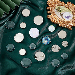 DIY-Set zur Herstellung einer leeren Kuppelbrosche DIY-UN0004-73