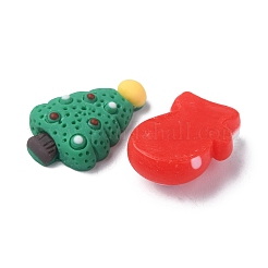 28 stücke 7 arten weihnachtsthema opake harz cabochons CRES-FS0001-08