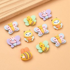 20 Stück 5 Stile undurchsichtige Harz-Insekten-Cabochons RESI-YW0001-51