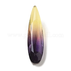 Spitz zulaufende Glas-Strass-Cabochons mit Farbverlauf GLAA-B012-46