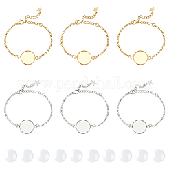 DIY Blanko-Kit zur Herstellung von Kuppelarmbändern DIY-UN0004-98
