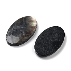 Natürliche schwarze Lippe Shell Cabochons SSHEL-D084-04A