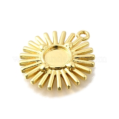 Cabochon-Fassungen für Sonnenanhänger aus Messing KK-P306-07G