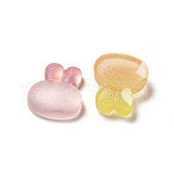 Leuchtende transparente Decoden-Cabochons aus Harz RESI-D013-04