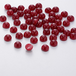 Halbrunde ABS-Kunststoff-Perlen-Cabochons MRMJ-Q092-6mm-D06