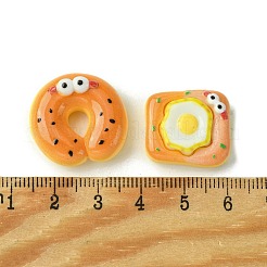 Undurchsichtige Decoden-Cabochons aus Kunstharzimitat für Lebensmittel RESI-H159-01
