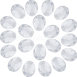 Acryl Strass Cabochons flach zurück DIY-GF0009-17C