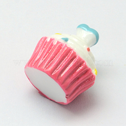 Herz mit Kuchen Harzcabochons CRES-R183-04B