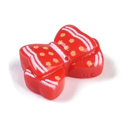 Undurchsichtige Harz-Cabochons mit Weihnachtsmotiv RESI-H162-06E