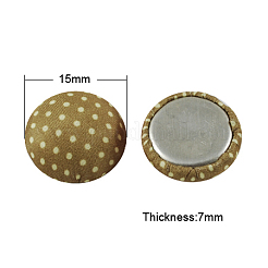 Gewebt Cabochons WOVE-S037-15mm-5