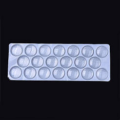 Transparente Glas Cabochons GGLA-R026-40mm-B