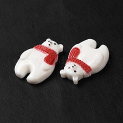 Weihnachtliche Cabochons aus undurchsichtigem Harz RESI-K019-22
