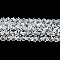 Прозрачные стеклянные бусины гальваническим пряди&nbsp;LS-GLAA-F029-3mm-C13