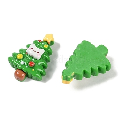 Weihnachts-Deko-Cabochons aus undurchsichtigem Harz CRES-M036-12H