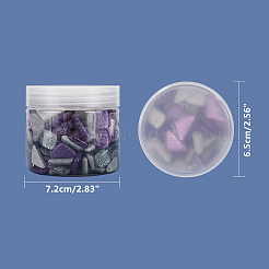 Glitzerglas Cabochons GLAA-FH0001-02C