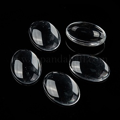 Transparente Glas Cabochons GGLA-R022-25x18