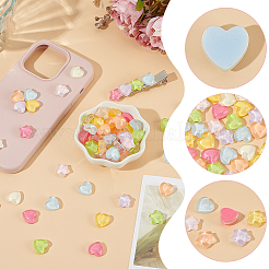 200 Stück 2 Stile Kunststoff-Cabochons KY-AR0001-37