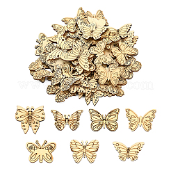 100 Stück Cabochons aus Pappelholz WOOD-CJ0001-40