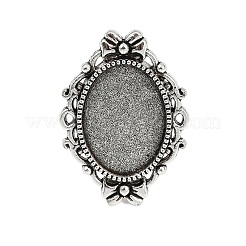 Geben Sie Ihre Kreationen eine einzigartige Designer-Look mit diesen modernen und charmanten Eisen hängender Cabochon Fassungen PALLOY-Q300-10AS-NR