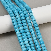 Синтетических нитей бирюзовые бусы&nbsp;G-S397-C01-8x8