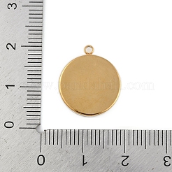 Ionenbeschichtung (IP) 304 Edelstahl Rack Beschichtung Anhänger Cabochon-Einstellungen STAS-U019-34G