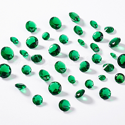 6 Stil: diamantförmige Zirkonia-Cabochons mit spitzer Rückseite ZIRC-PH0001-37