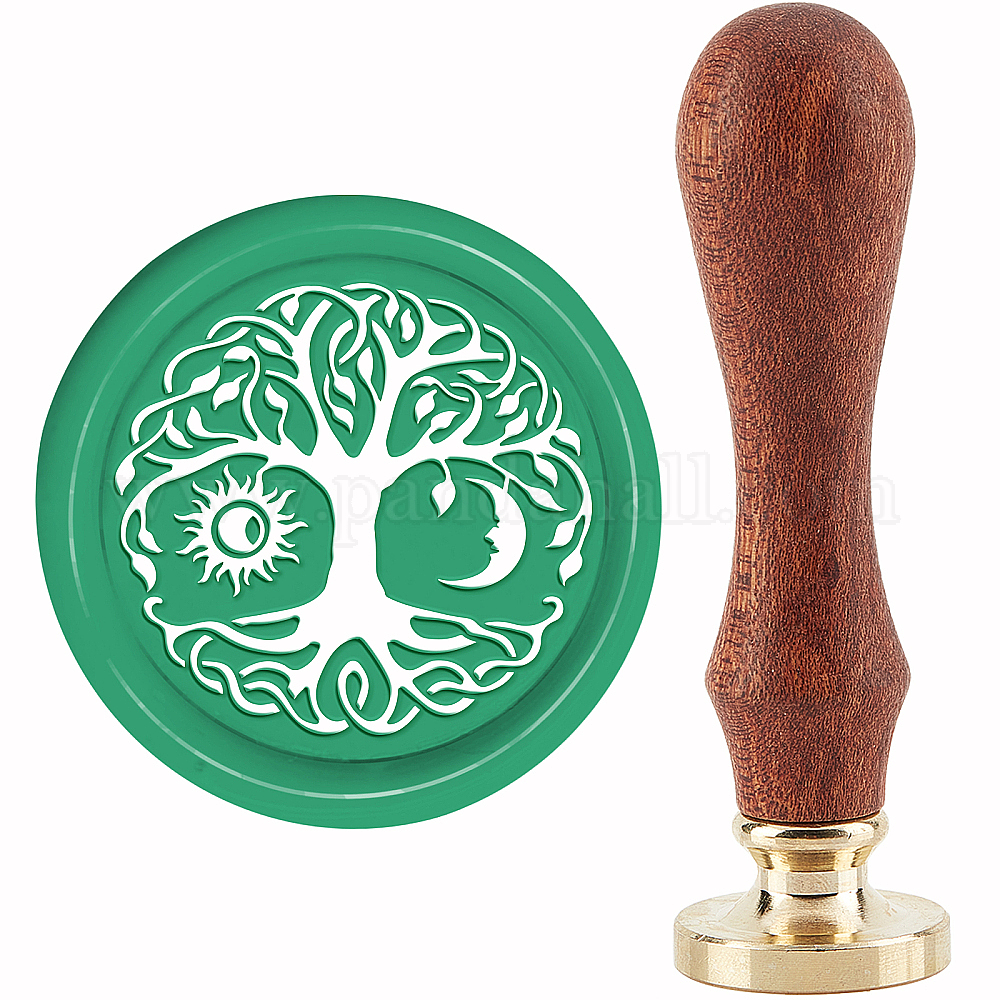 Shop CRASPIRE Tree Of Life Wax Seal Stamp Moon And Sun Sealing Wax