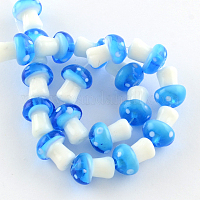 Гриб ручной Lampwork бисер пряди&nbsp;X-LAMP-R116-17
