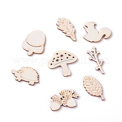Waldthema hölzerne Cabochons WOOD-I003-04